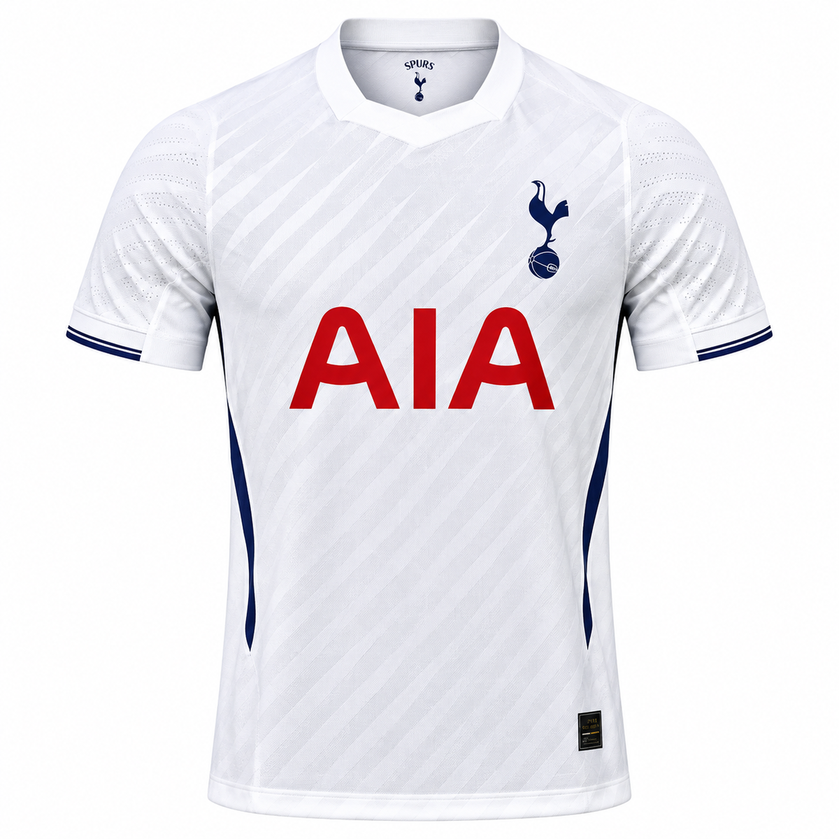 White Football Jersey | Short Sleeve Sports Jersey | Navy & Red Design