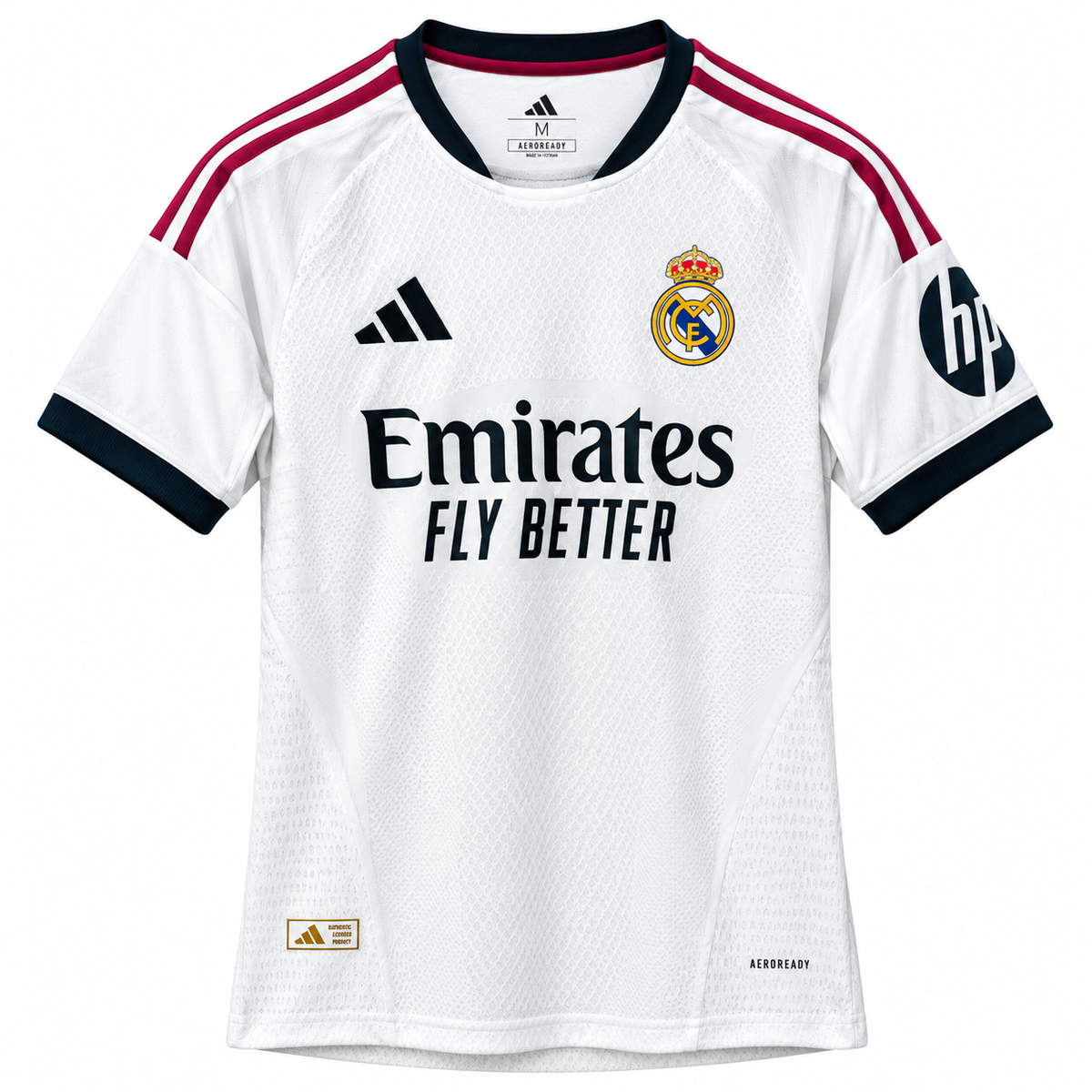 Men’s White Football Jersey | Red & Navy Stripes | Short Sleeve Sports T-Shirt
