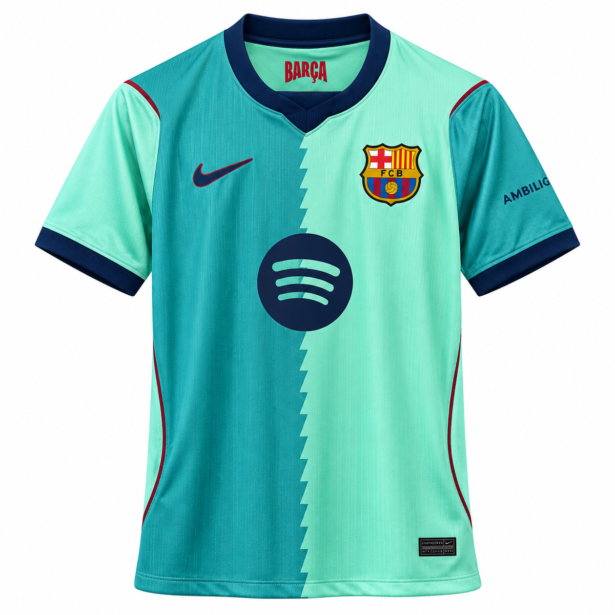 Men’s Teal & Mint Green Football Jersey | Short Sleeve Sports T-Shirt