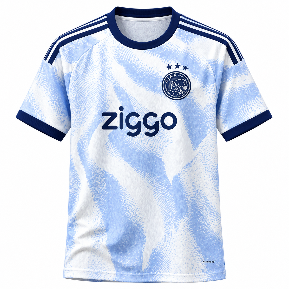 Men’s White & Sky Blue Football Jersey | Short Sleeve Sports T-Shirt