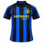 Inter Milan Inspired Blue & Black Football Jersey for Men | Premium Sports T-Shirt | Football Fan Wear