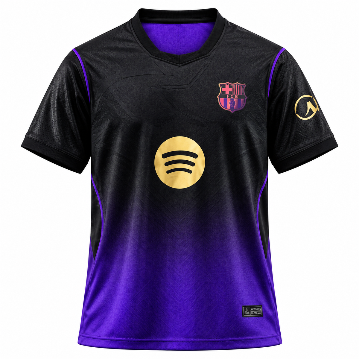Men’s Black & Purple Football Jersey | Short Sleeve Sports T-Shirt