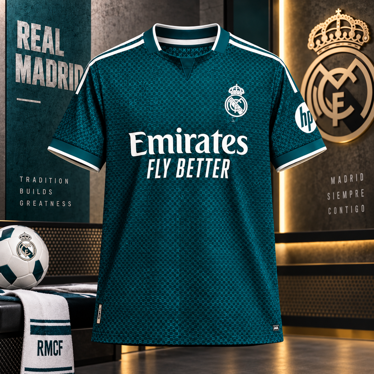Men's Teal Football Sports Jersey | Short Sleeve Athletic Soccer T-Shirt