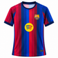 Men's Blue & Red Football Jersey – Striped Soccer Sports Jersey