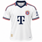 FC Bayern Inspired White Football Jersey for Men | Premium Sports T-Shirt | Red Blue Detailing
