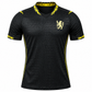Black Football Jersey | Short Sleeve Sports Jersey | Yellow Accent Design