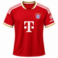 FC Bayern Inspired Red Football Jersey for Men | Premium Sports T-Shirt | Red & White
