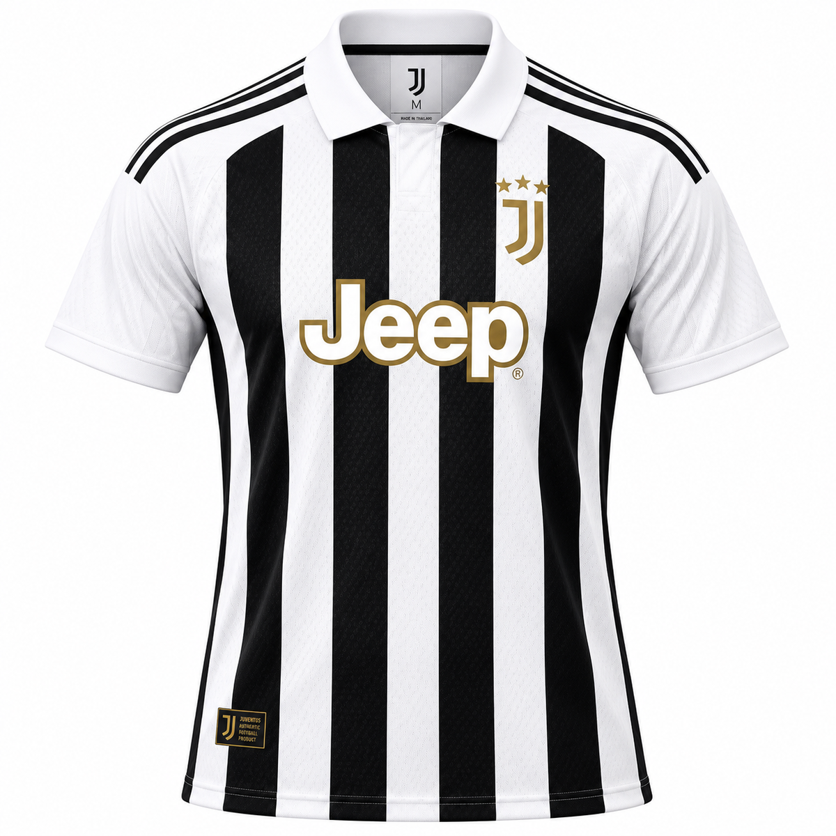 Men’s Black & White Striped Football Jersey | Short Sleeve Sports T-Shirt
