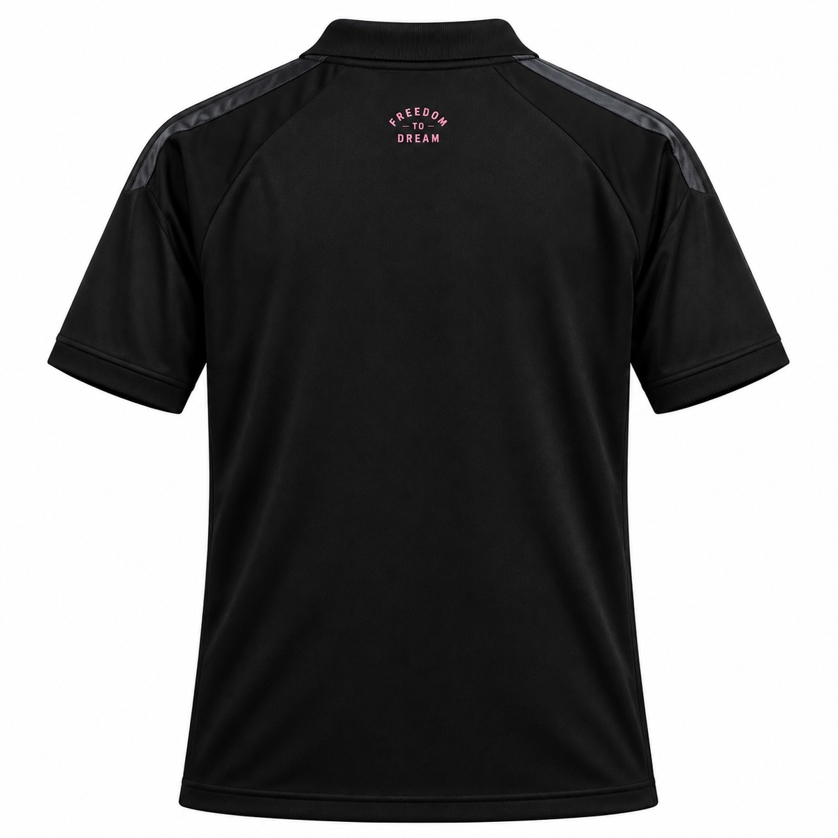 Men’s Black Sports Polo Jersey | Short Sleeve Athletic T-Shirt