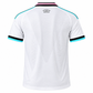 White Football Jersey | Short Sleeve Sports Jersey | Pink & Aqua Geometric Design