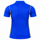 Men's Blue Football Jersey – Royal Blue Sports Polo Shirt with Yellow Accents