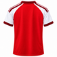 Men's Red Football Jersey | Red & White Sports T-Shirt with Contrast Sleeves