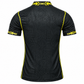 Black Football Jersey | Short Sleeve Sports Jersey | Yellow Accent Design