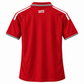 Men's Red Football Jersey – Premium Red Sports Jersey with Polo Collar