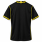 Black Football Jersey | Short Sleeve Sports Jersey | Yellow Contrast Design