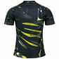 Men's Black Football Jersey | Green & Yellow Abstract Print Sports T-Shirt