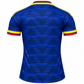 Men's Blue Football Jersey | Navy Sports T-Shirt with Yellow & Red Accents