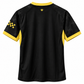 Men’s Black & Yellow Football Jersey | Short Sleeve Sports T-Shirt