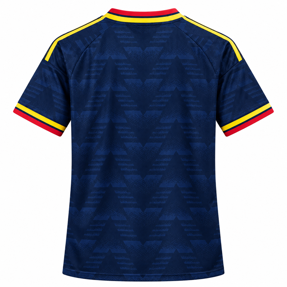 Men's Navy Blue Football Jersey – Yellow & Red Sports Soccer Jersey