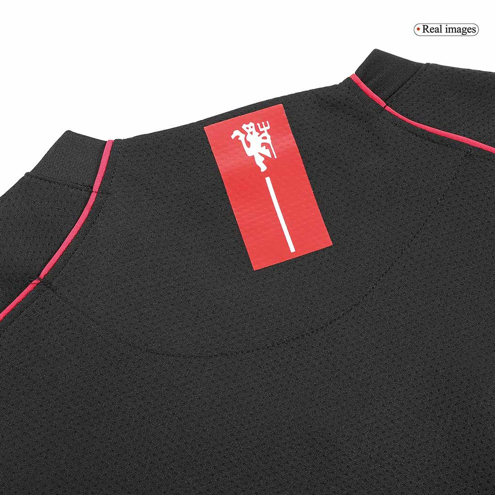 Manchester United 07-08 Black Away Retro Jersey Full Sleeve