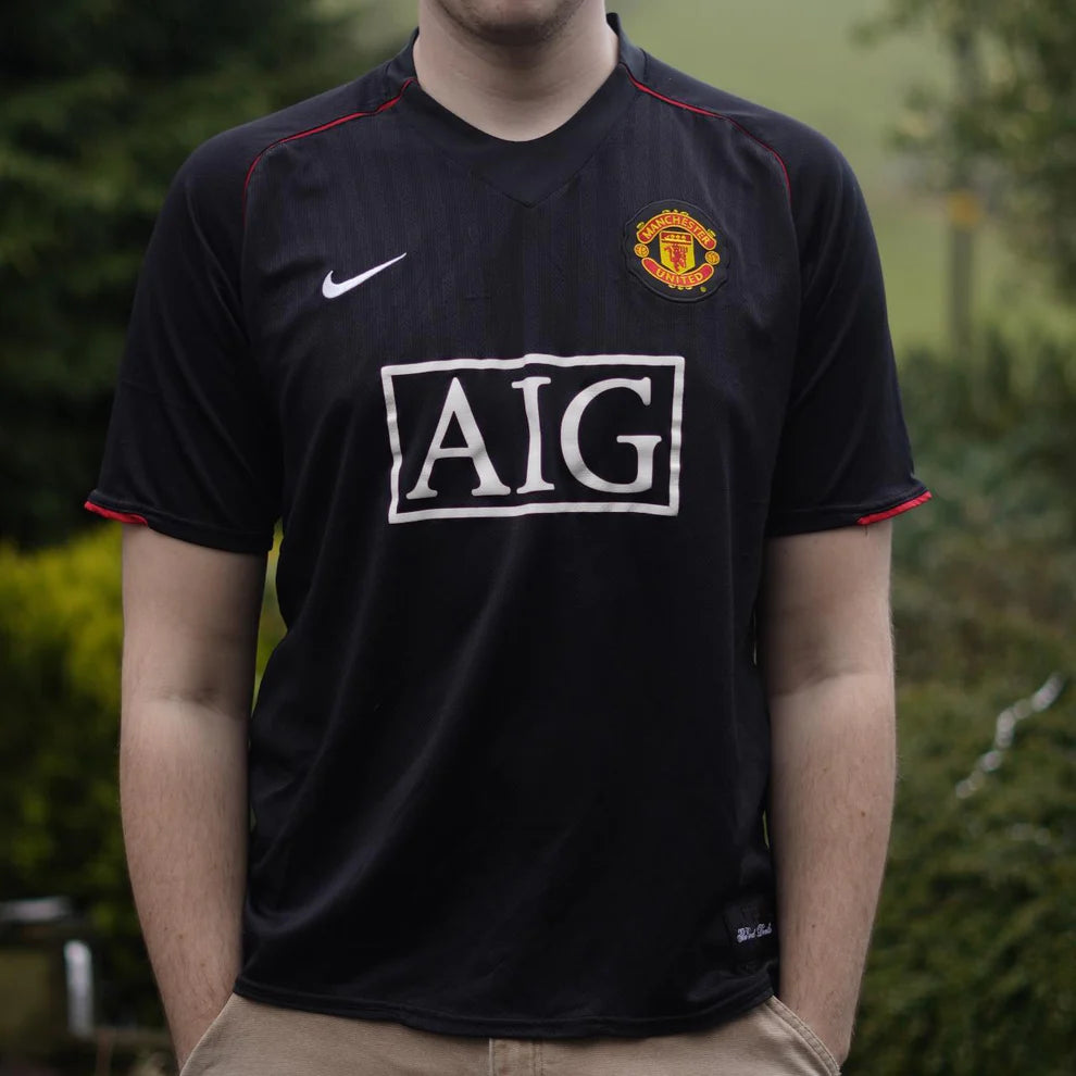 Manchester United 07-08 Black Away Retro Jersey