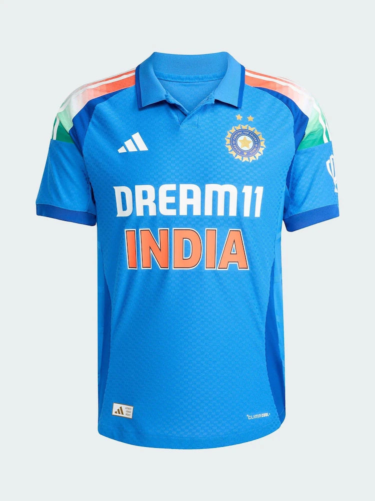 adidas Blue India Cricket One Day International Jersey